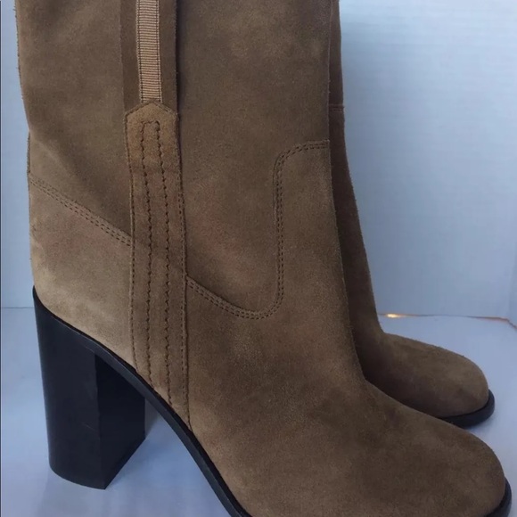 COPY - Kate Spade Baise Tobacco Brown Suede ankle boots with block heel 9.5 - Picture 6 of 16